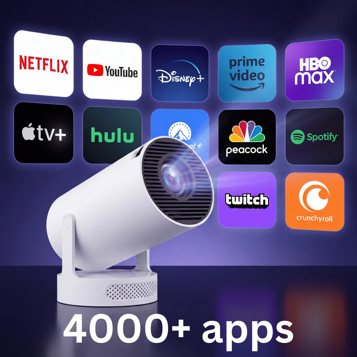 NovyCast Pro – Smart Mini Projector with Bluetooth and WiFi (2026 Model)
