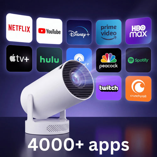 NovyCast Pro – Smart Mini Projector with Bluetooth and WiFi (2026 Model)