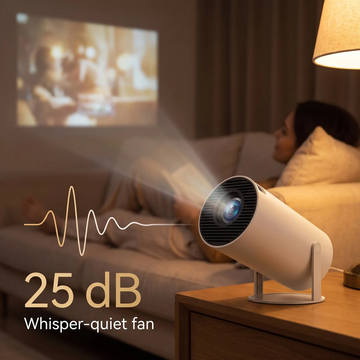 NovyCast – Smart Mini Projector with Bluetooth and WiFi (2026 Model)