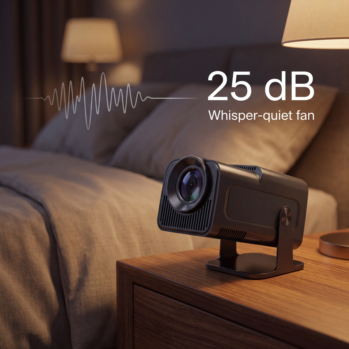NovyCast Ultra – Smart Mini Projector with Bluetooth and WiFi (2026 Model)